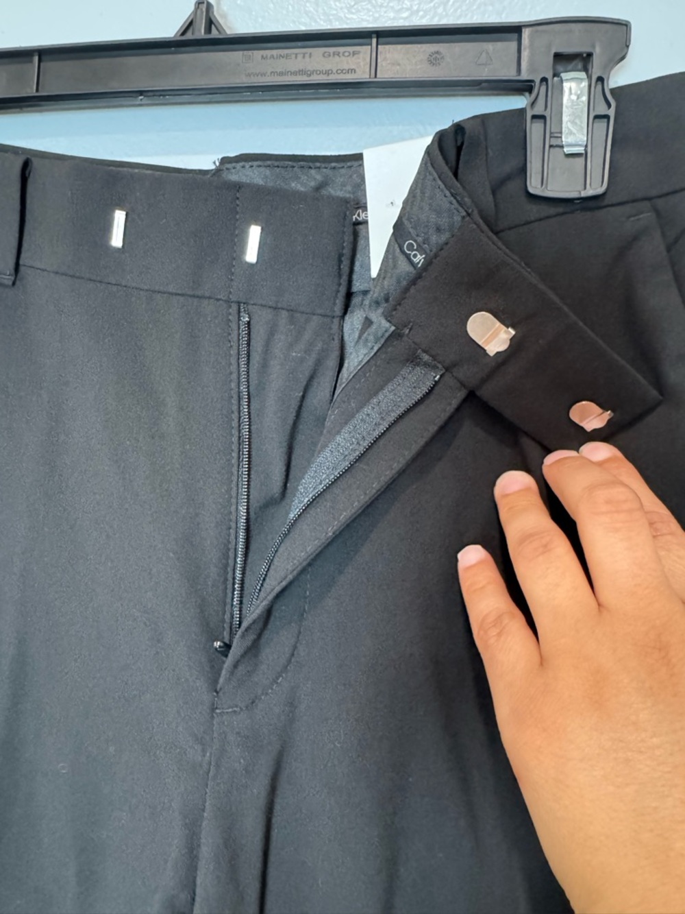 Calvin Klein Womens Slim Fit Black Dress Pants Size 18 Regular Stretch NWT - Picture 4 of 13